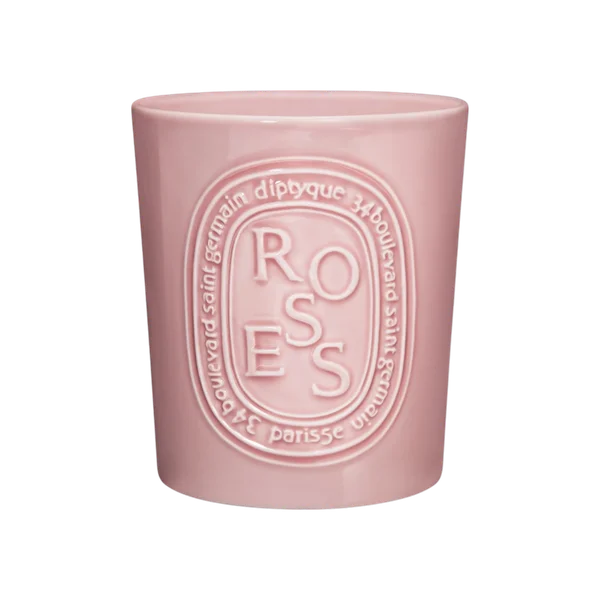 Large Candle — Roses